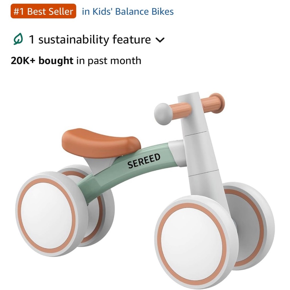 NEW! SEREED Baby Balance Bike